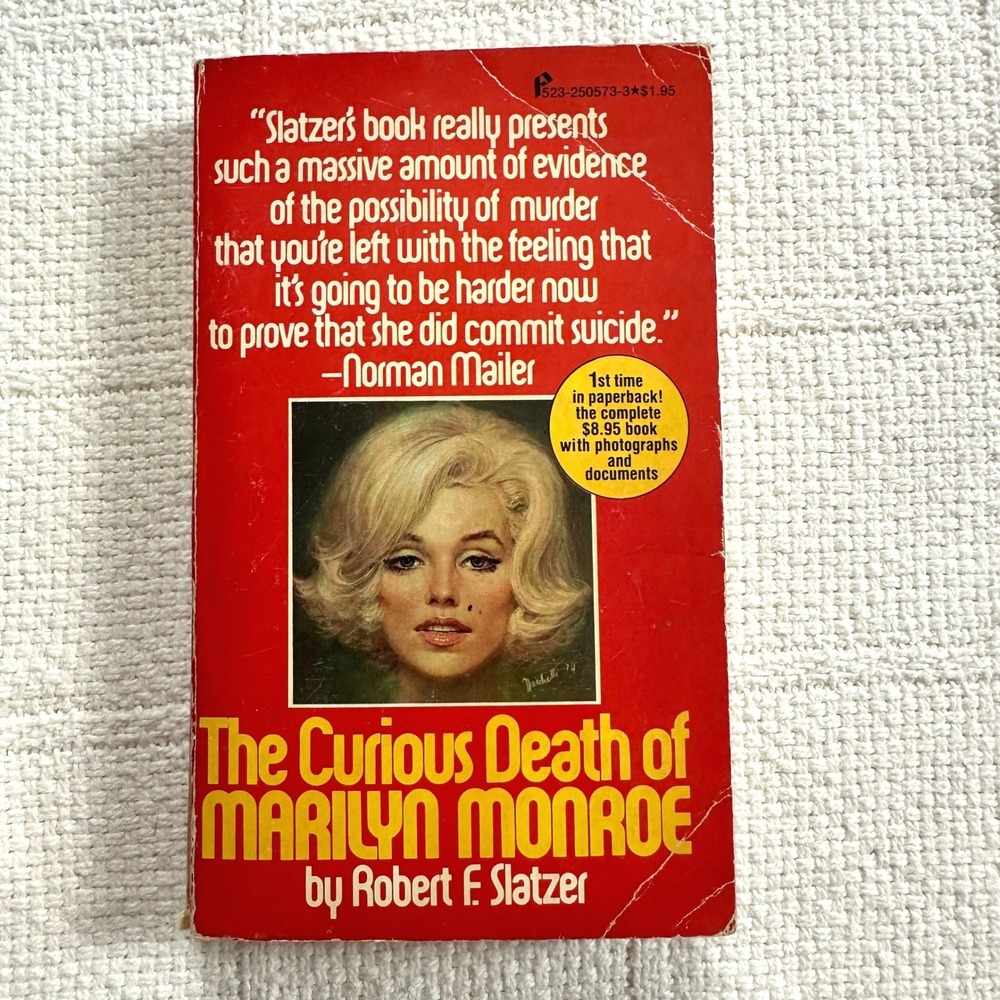 VTG 70s The Curious Death of Marilyn Monroe Robert Slatzer‎ True Crime Paperback
